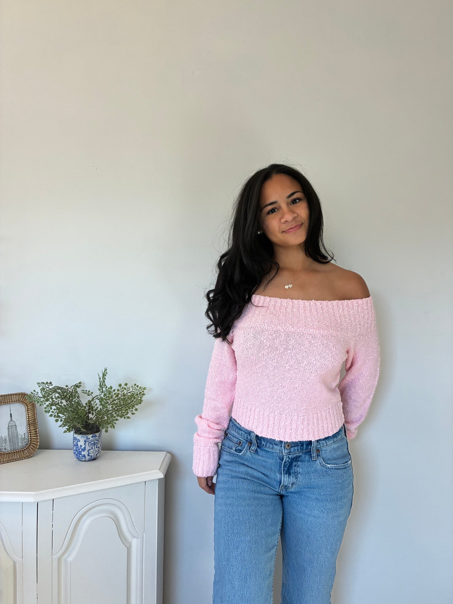 Petal Off Shoulder Sweater