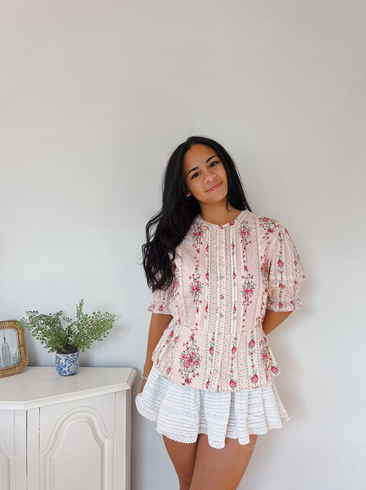 Garden Ruffle Top