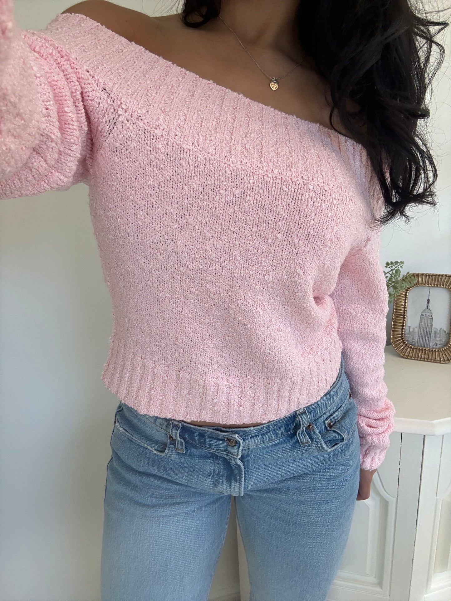 Petal Off Shoulder Sweater