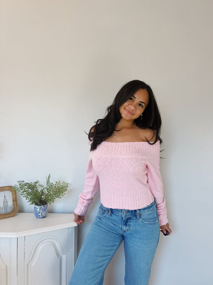 Petal Off Shoulder Sweater